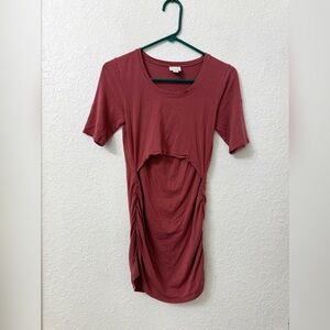 Boob Design Nursing Breastfeeding Dress Tunic Top - S